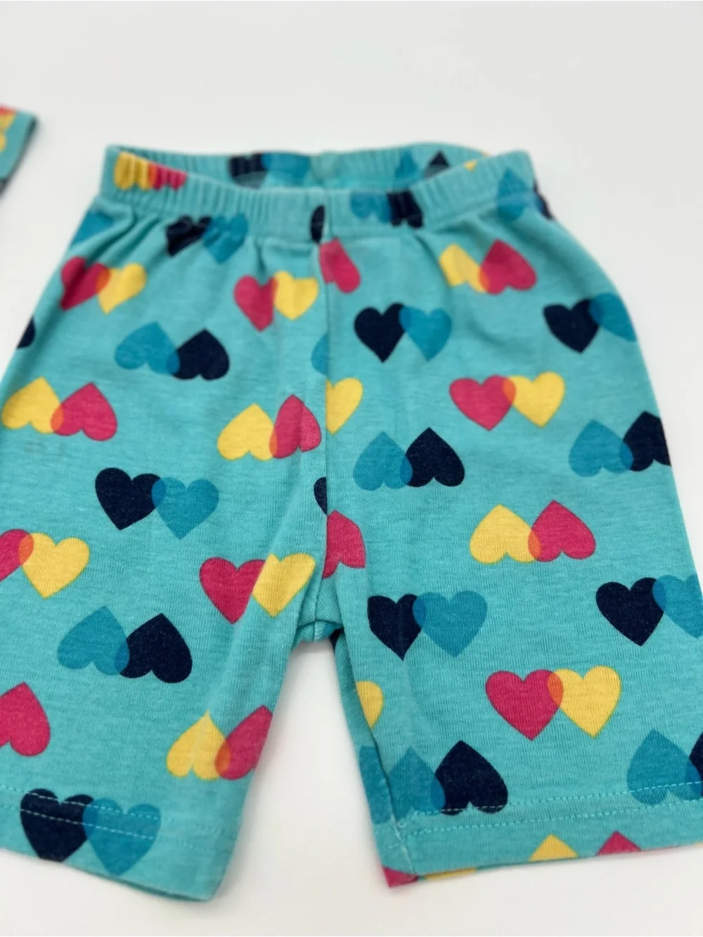 Gymboree Girls' Blue Baby Multicolor Hears Cotton Pajama Set 100% Cotton 2T